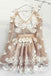 Unique Tulle Lace Short Prom Dress, Long Sleeves Homecoming Dress INP29