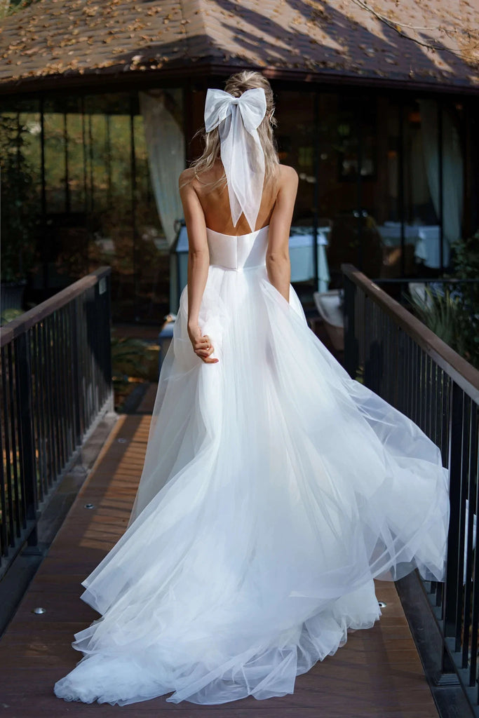 Popular Wedding Dresses, Off Shoulder Long Bridal Gowns, Tulle Newest Wedding Dresses IN1984