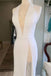 Off White Halter Backless Mermaid Long Wedding Dress Elegant Bridal Dresses IN1908