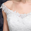 A Line Off the Shoulder Appliques Tulle Long Wedding Dress, Bridal Dresses INQ26