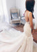 Modest Mermaid Ivory Sexy Sleeveless Lace Wedding Dresses INC82