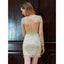 Sexy Long Sleeves Tight Short Homecoming Dresses, Cocktail Dresses IND18