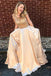 Stylish A-Line Scoop Floor-Length Satin Pocket Prom Dress with Beading IN913