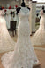 Elegant Mermaid Sleeveless Lace Wedding Dress,Cheap Bridal Dresses INC74