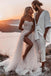 A-line Sweetheart Tulle Bohemian Wedding Dresses, Beach Simple Wedding Dress IN1926