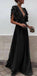 Boho Colorful V Neck A Line Cheap Bridesmaid Dress, Long Modest Dresses INH12