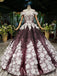 Princess Sparkly Off the Shoulder Long Prom Dresses, Ball Gown Quinceanera Dresses INS26