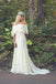 Ivory Chiffon A-line Off-the-Shoulder Bohemian Lace Beach Wedding Dresses IN1814
