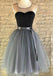 stunning Homecoming Dress, Vintage Ribbons Belt Tulle Short Prom Dress Party Dress IN360