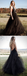 Black Tulle Backless Halter A Line Cheap Long Prom Dress Sexy Evening Dress ING27