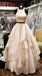 New Two Piece A-line Floor-length Long Puffy Prom Dress With Ruffles IN881