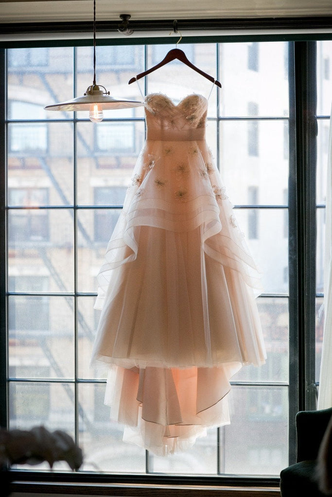 Beautiful A Line Sweetheart Flower Chic Bridal Gown, Princess Wedding Dress INE34