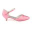 Pink Prom Shoes with Beads, Fashion Low Heels Woman Party Shoes L-925