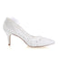 Princess Ivory Lace Wedding Shoes with Flowers, Pretty Woman Shoes L-943