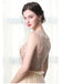 A Line Bateau Tulle Long Prom Dresses With Beads INL27