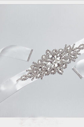 HanINade Rhinestones Wedding Belt Crystal Bride Sashes BS3