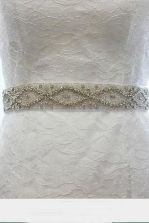 All Around Beading Bridal Belt Wedding Sash Crystal Jeweled Sash BS9