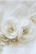 Flower Wedding Belt Lace Applique Floral Bridal Sash with Pearls BS10