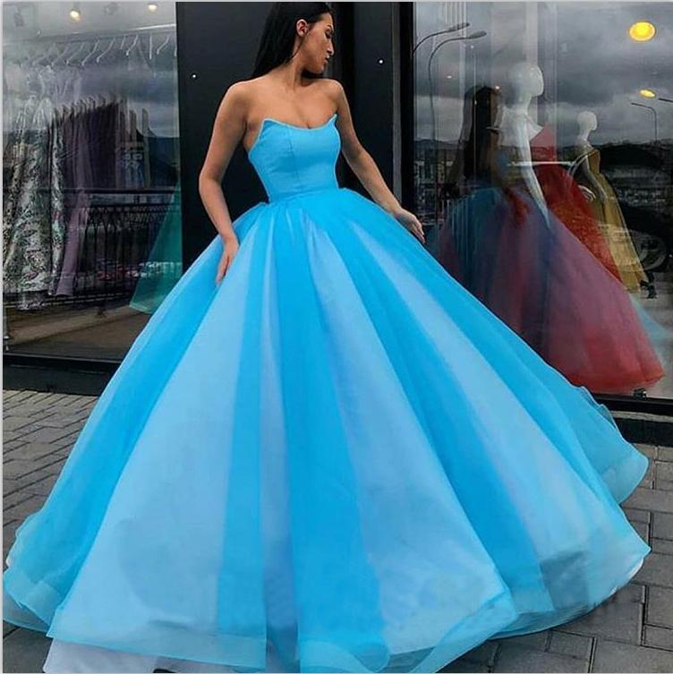 Sweetheart Yellow Long Modest Prom Gown, Long A-line Fashion Prom Dress INP79