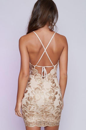 Mini Backless Homecoming Dresses,Sexy Sheath Sequins Cocktail Party Dresses IN295