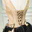 A Line Black V Neck Homecoming Dresses, Sleeveless Prom Dress With Butterfly INN68