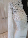 beautiful Sexy Deep V-Neck Lace Top Long Sleeve Mermaid Wedding Dress IN803