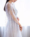 A-line Round Beaded Long Prom Dress Charming Formal Gowns INS70