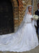 Off the Shoulder Long Sleeves Wedding Dresses With Cathedral Train INP83