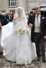 Off the Shoulder Long Sleeves Wedding Dresses With Cathedral Train INP83