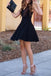 Sexy Homecoming Dress,A-line Homecoming Dress,Black Homecoming Dresses,Sweet 16 Dress,Short Prom Dress,Black Prom Dresses