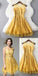 Fashion Gold Jewel A Line Sleeveless with Appliques Short Prom Homecoming Dress IN508