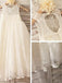 Ivory A-line Scoop Sleeveless Floor-Length Lace Flower Girl Dresses IN718