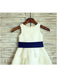 Ivory A-line Sleeveless Scoop Ruffles Floor-Length Flower Girl Dresses IN715