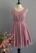 Simple A Line Chiffon Short Homecoming Dresses,Graduation Dresses OKC41