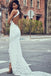 Sexy Mermaid High Neck Sleeveless Lace Backless Wedding Dress,Modest Bride Gowns INC49