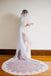 1T Tulle with Lace Wedding Bridal Veil Cathedral Length WV4