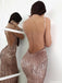 Sexy Sheath V Neck Backless Sequins Homecoming Dresses, Short Cocktail Dresses INM78