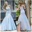 Mermaid Sweetheart Tulle Bridesmaid Dresses,Long Lace Fashion Prom Dresses IN514