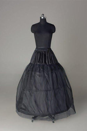 Fashion Black Wedding Petticoat Accessories Black Floor Length Underskirt INP1
