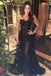 Black Fashion A Line Long Prom DressES Formal Evening Dress IN1953