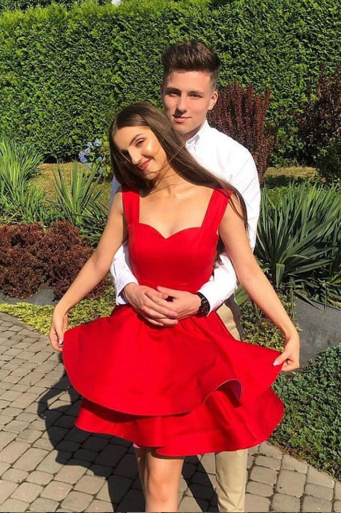 Cute Red Sweetheart Short Prom Dress,Homecoming Dress INO66