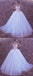 Ball Gown Sweetheart Floor-length Pink Lace Big White Wedding Dresses ING44