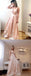 Elegant A Line Deep V Neck Long Satin Formal Evening Prom Dress With Lace ING2