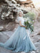Beautiful lace Top Short Sleeves Prom Dress, A Line Cheap Wedding Dresses ING4