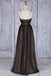 Chic Black Long Straps Tulle A Line Prom Dress,Evening Dresses IN879