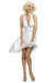 A Line Sexy White Halter Sleeveless Knee Length Homecoming Dress INP63