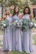 Fashion Bridesmaid Dresses,One-Shoulder Bridesmaid Dress,Lavender Bridesmaid Dresses,Chiffon Bridesmaid Dress