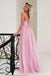Charming prom dress, pink long prom dress, graduation dress, formal evening dress, senior prom dress