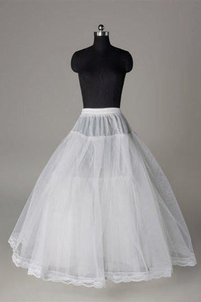 Fashion A Line Wedding Petticoat Accessories White Floor Length INP3