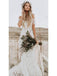 New Arrival Ivory Mermaid Lace Off the Shoulder Beach Wedding Dress INF85
